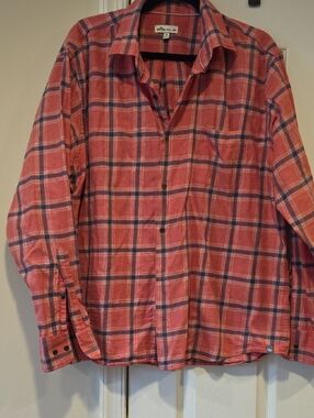 Men's Peter Millar XL rose & blue check shirt